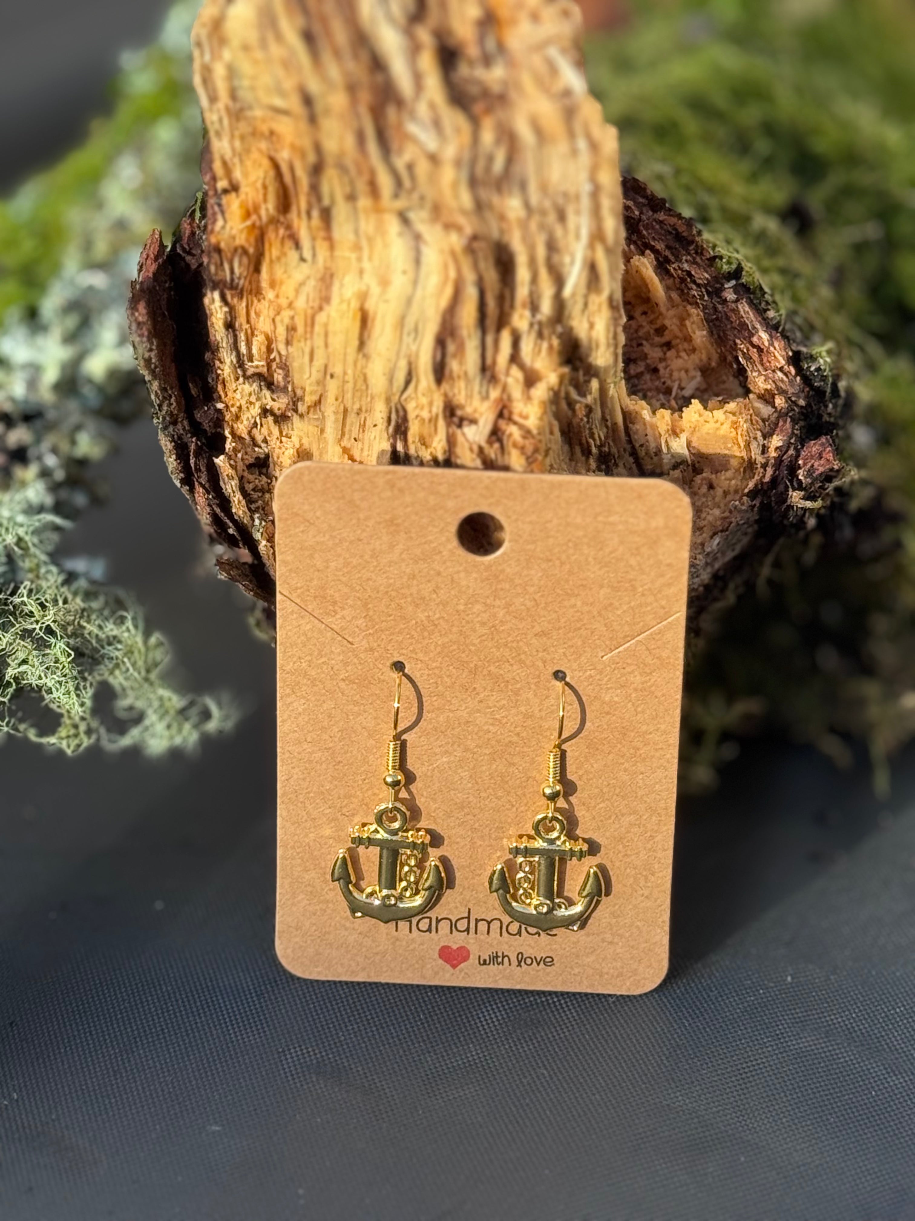 Anchor earrings