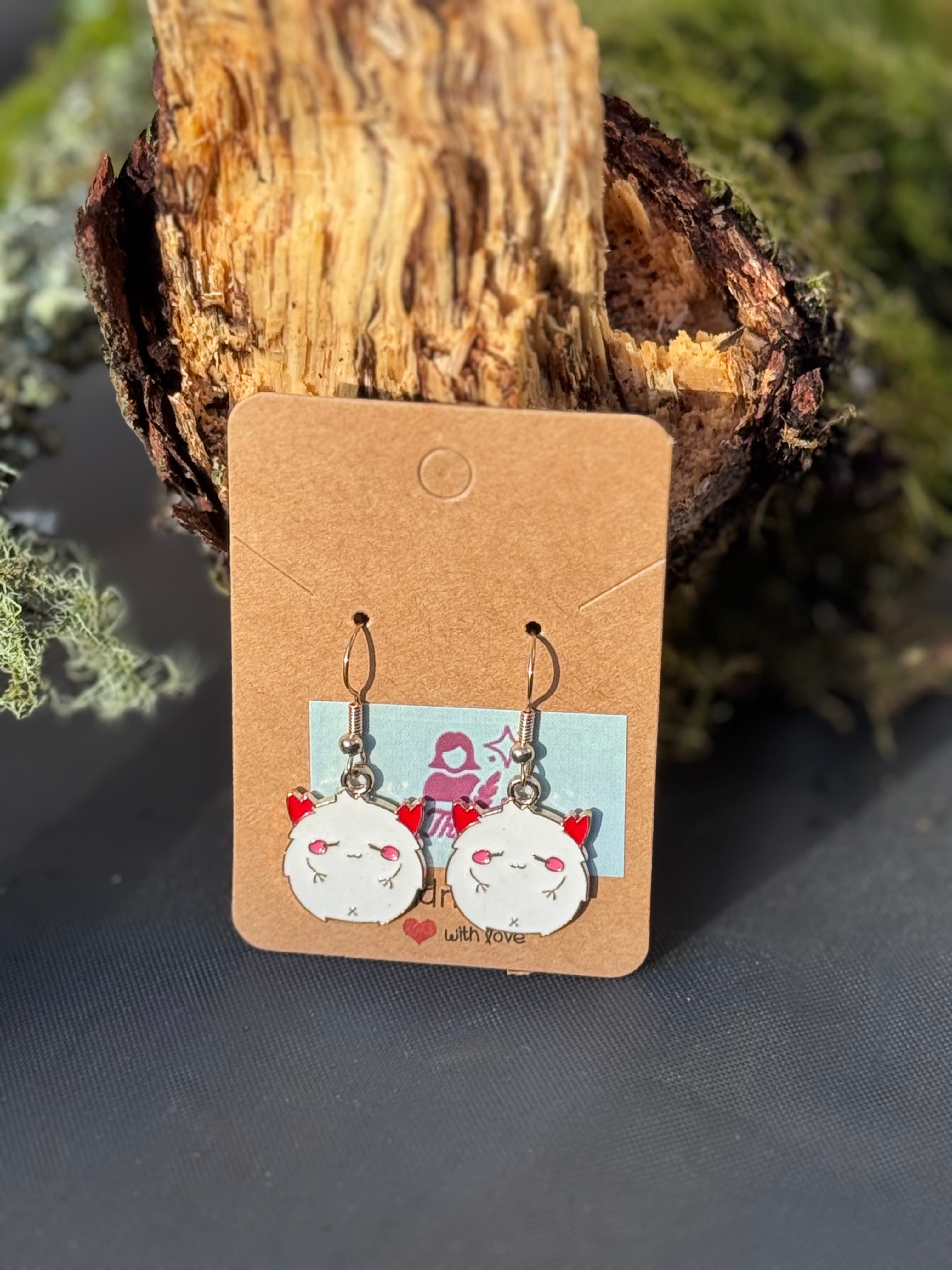 Little cat devil earrings