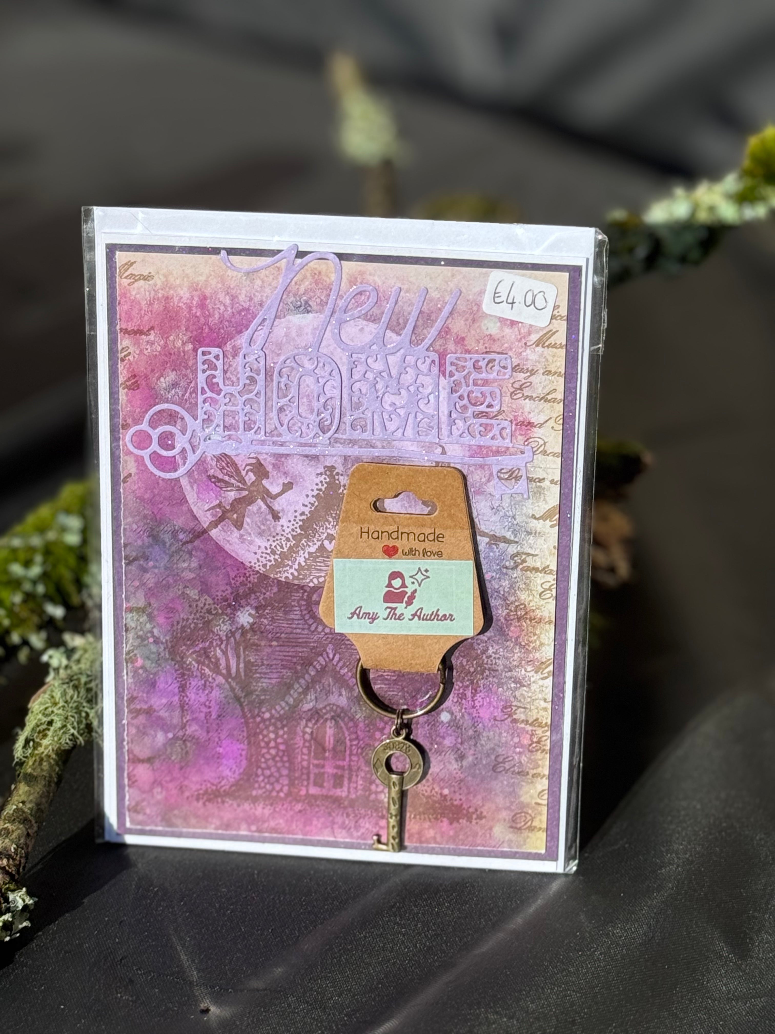 New home card and keyring set